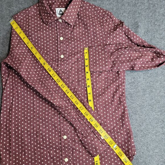 Tradlands Womens XS Classic Brown White Retro Polka Dot Preppy Top Button Shirt - Picture 5 of 9